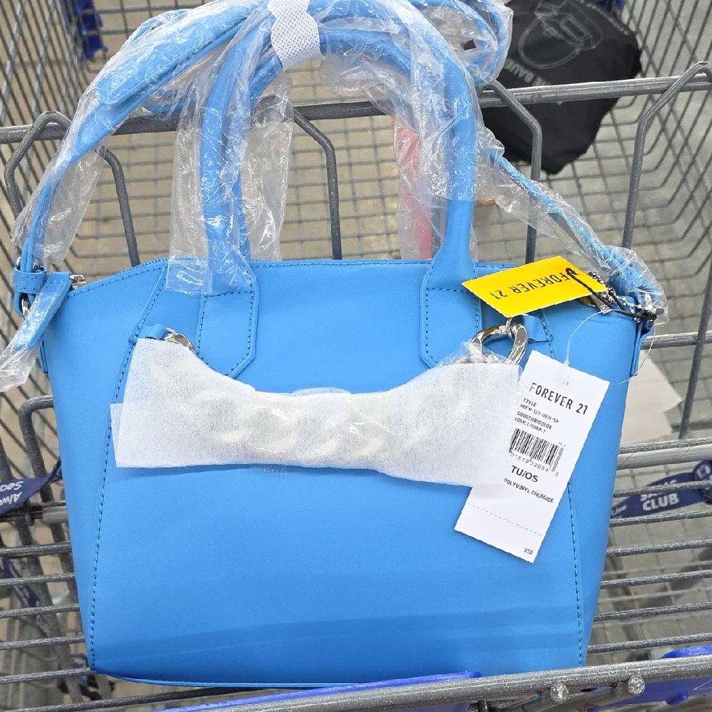 Forever 21 Bright Blue Tote Bag